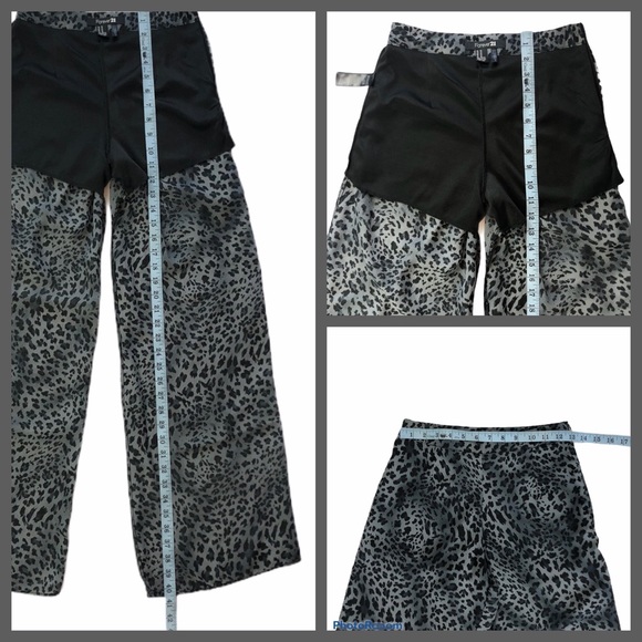 Forever 21 Animal Print Palazzo Pants, Size XS - Picture 3 of 5